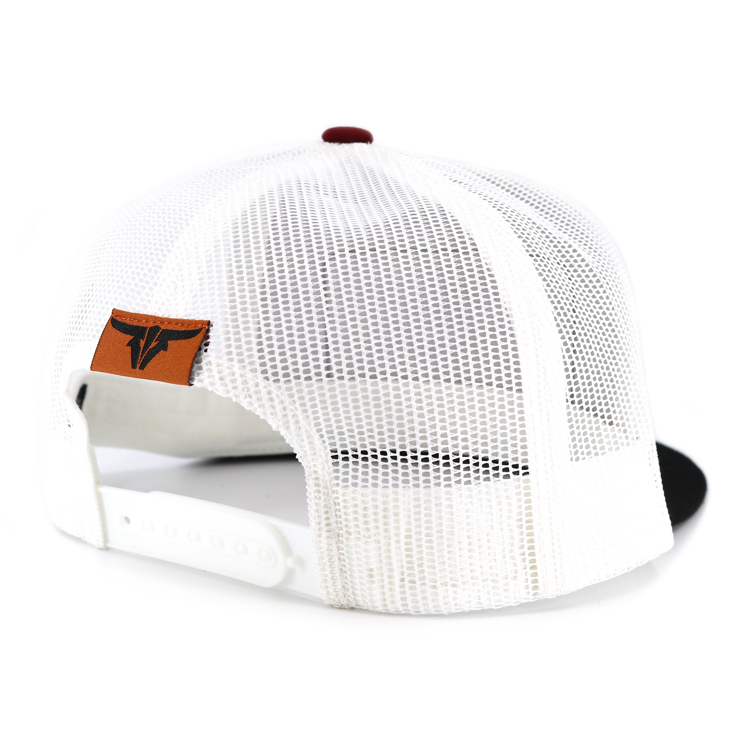 Sonora Black/Maroon/White Trucker Hat - Flat Visor