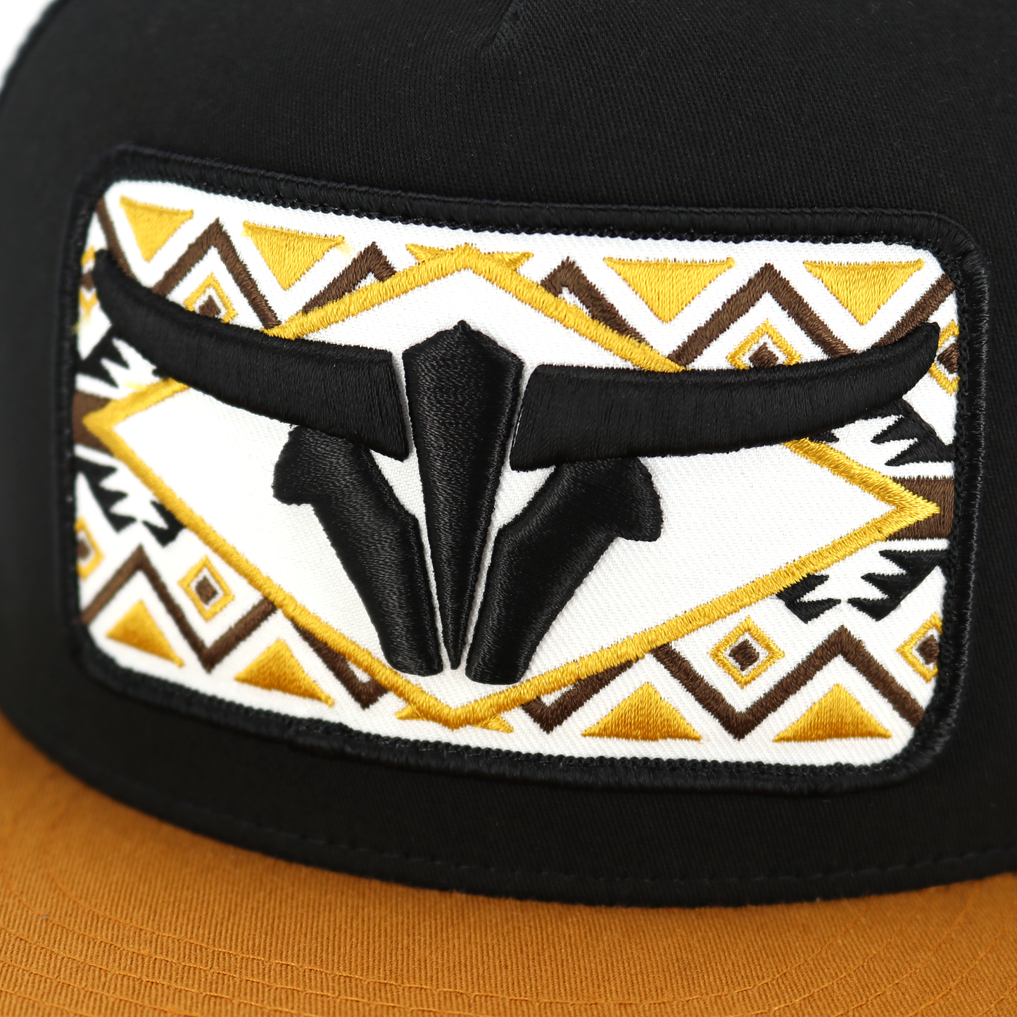 Sonora Caramel/Black/Black Trucker Hat - Flat Visor