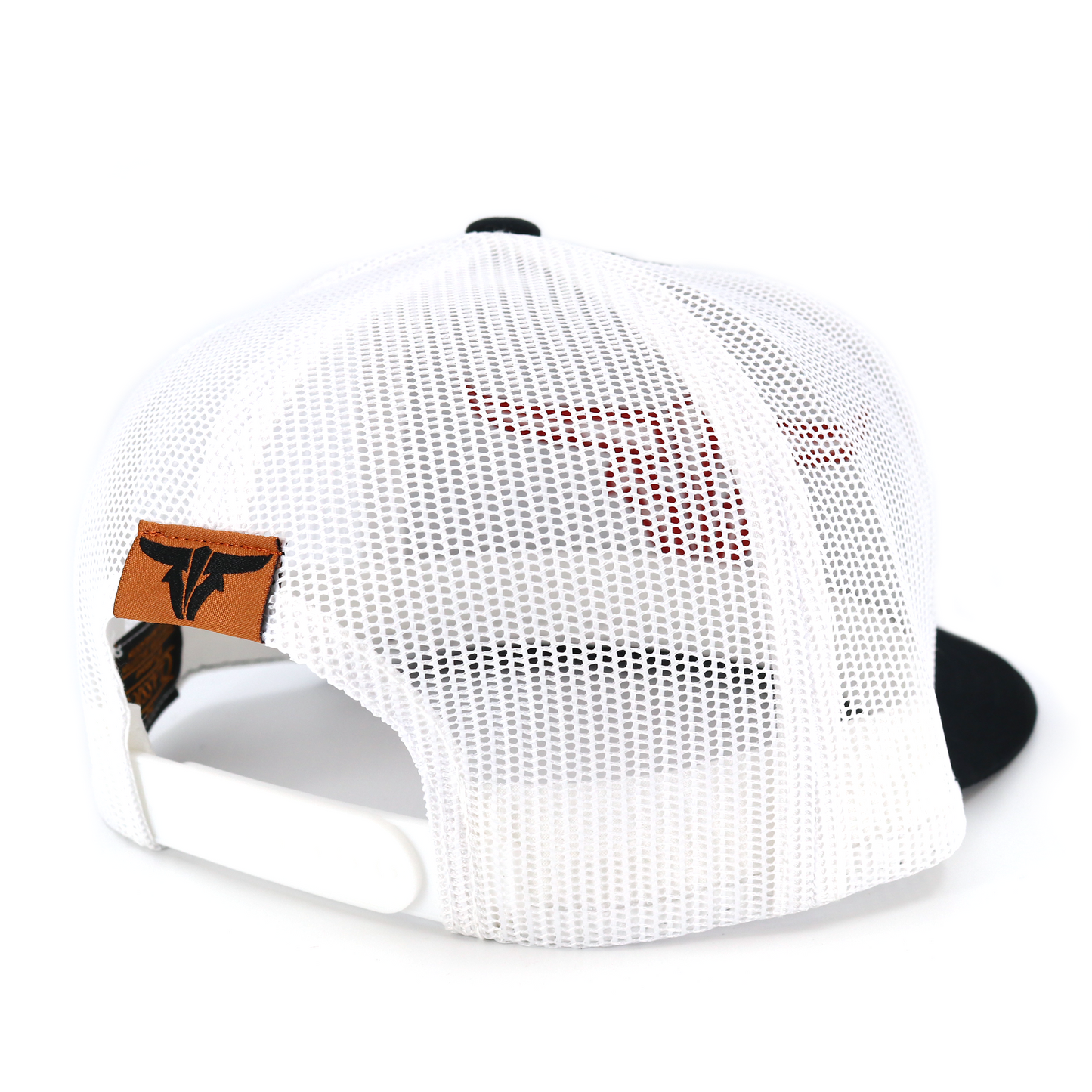 ToroBull Black/White Trucker Hat - Flat Visor
