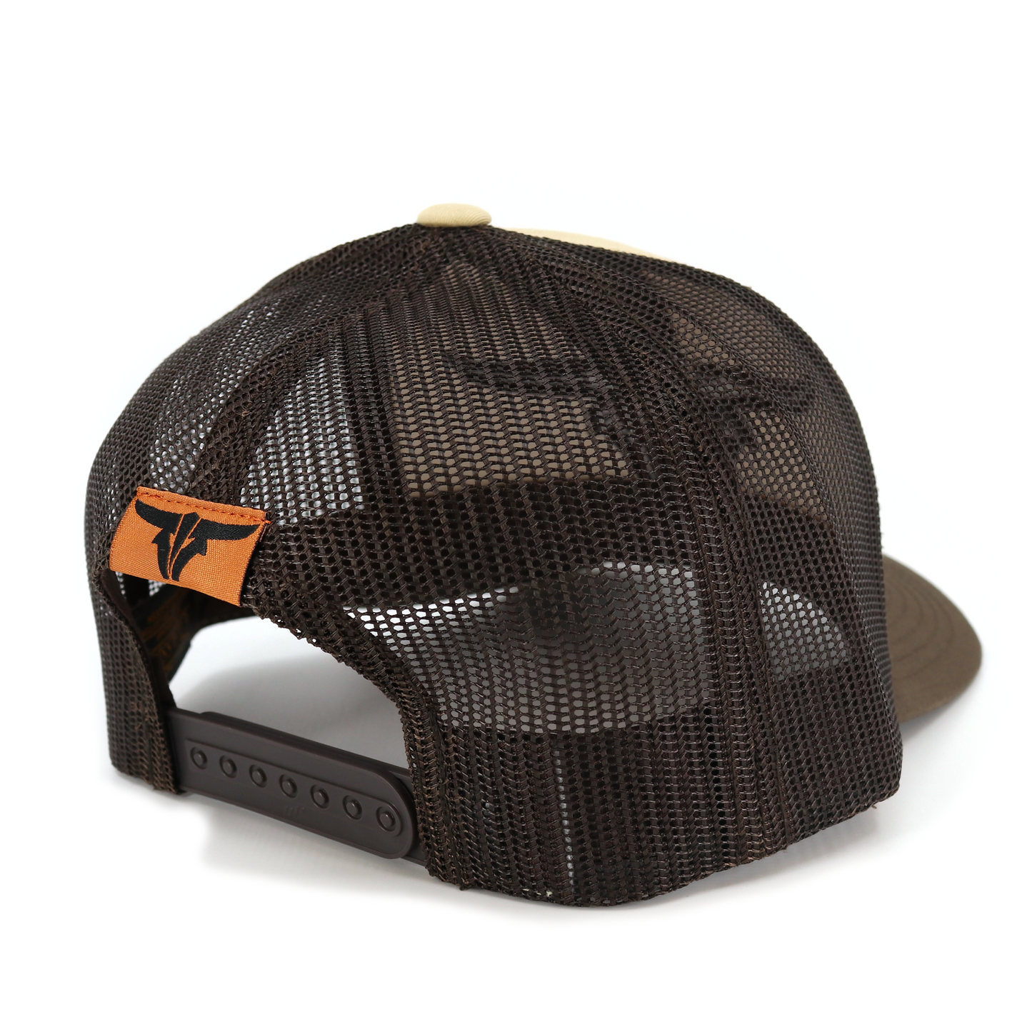 ToroBull Brown/Tan/Brown Trucker Hat - Curved Visor
