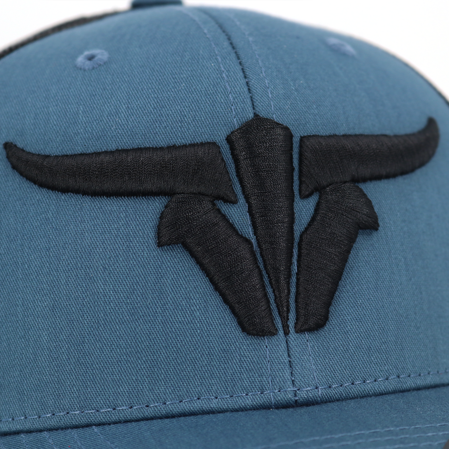 ToroBull Indigo/Black Trucker Hat - Curved Visor