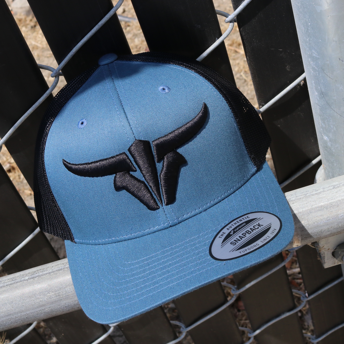 ToroBull Indigo/Black Trucker Hat - Curved Visor