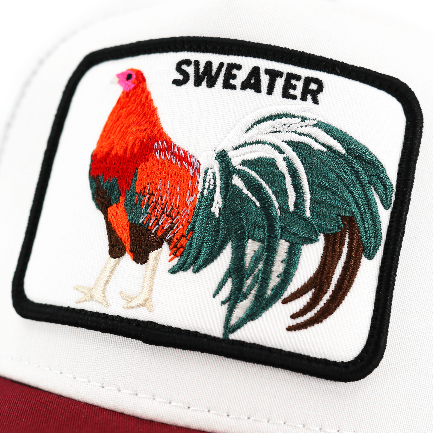 Ranchero Life Sweater Maroon/White/Black AVC Hat