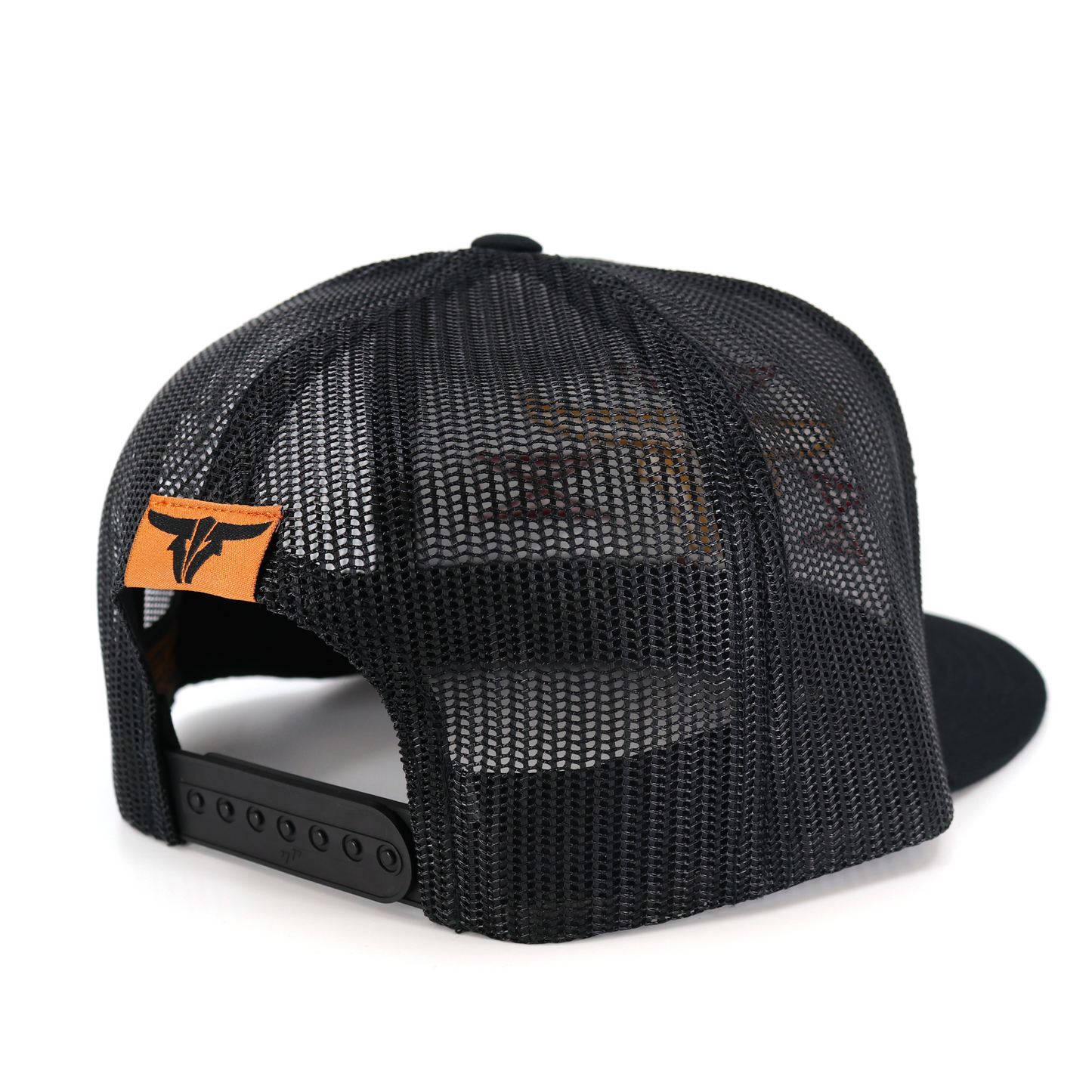 Cherokee Black Trucker Hat - Flat Visor