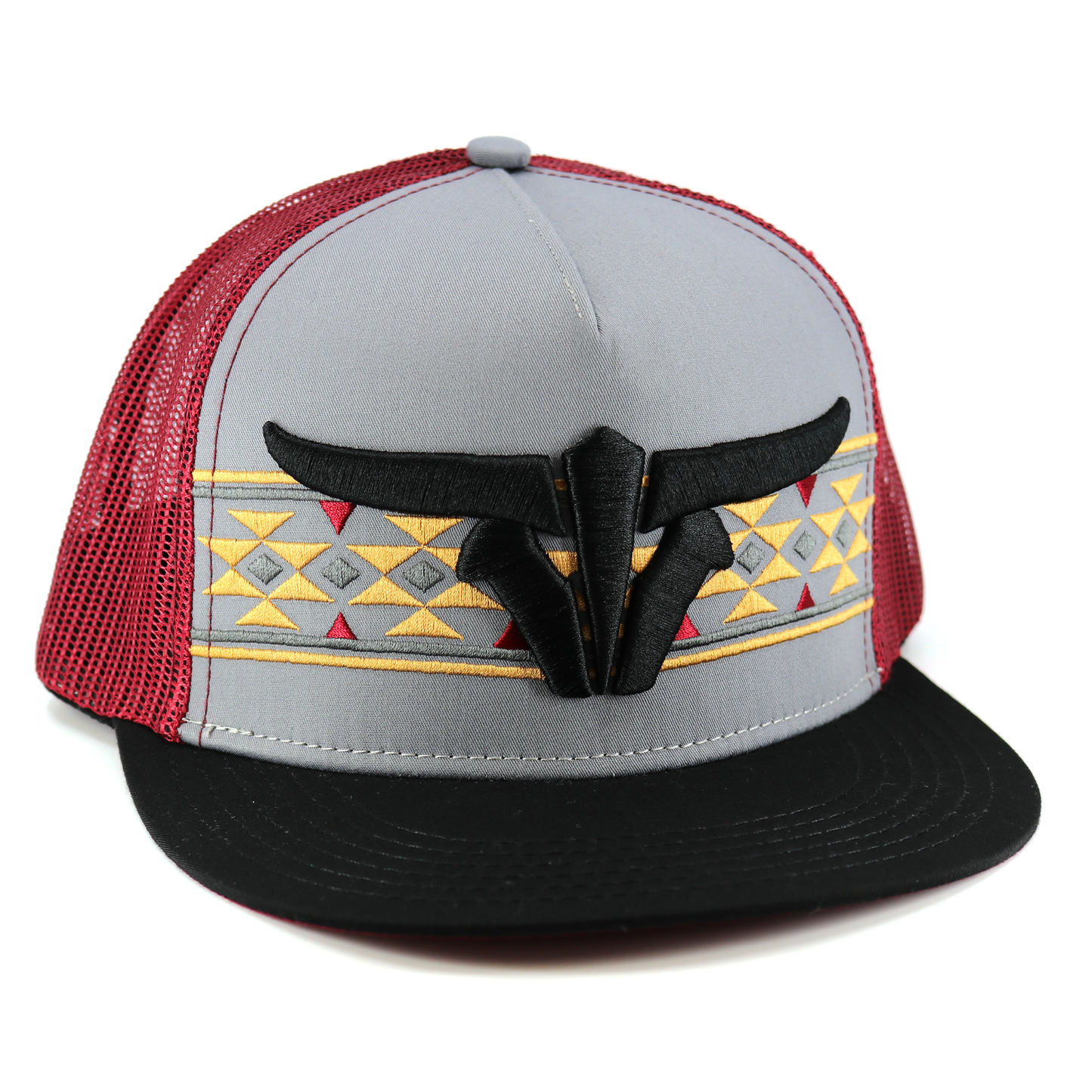 Coahuila Black/Grey/Maroon - Trucker Hat