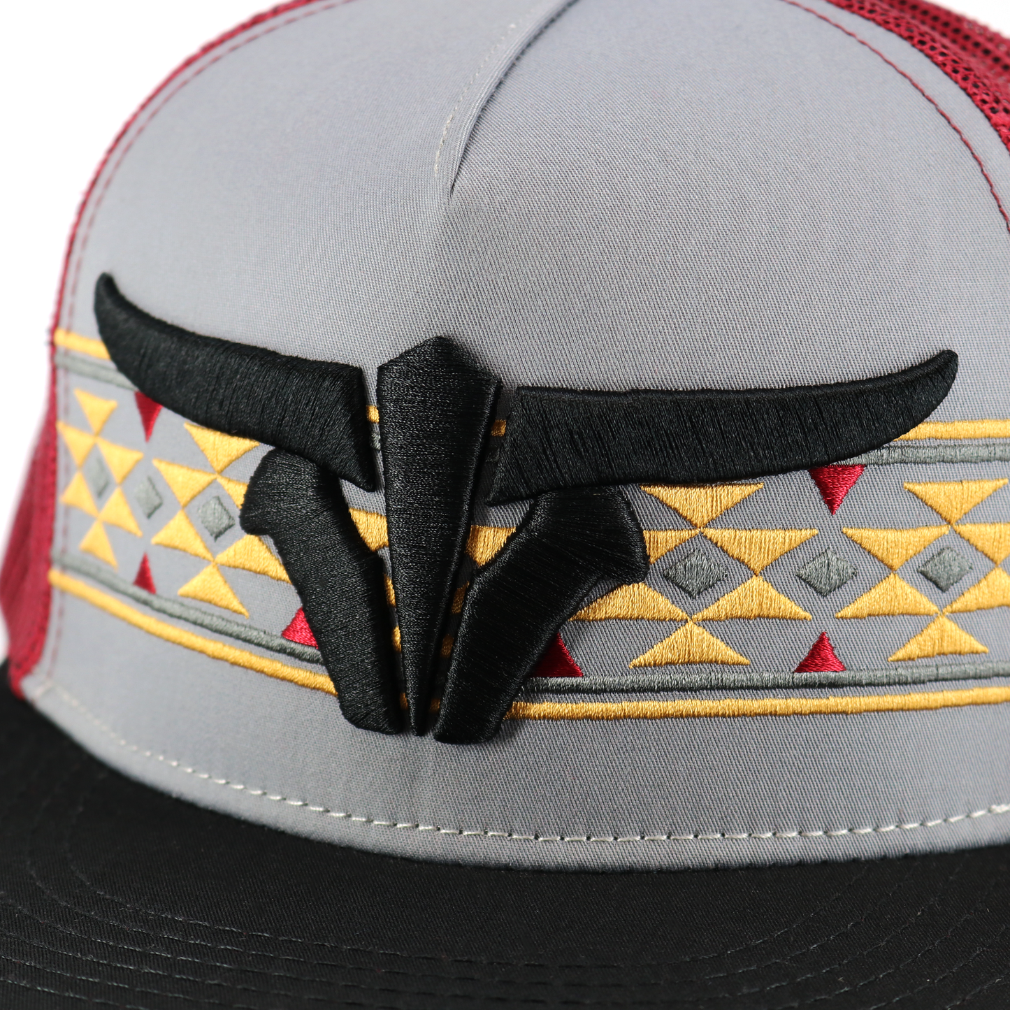 Coahuila Black/Grey/Maroon - Trucker Hat