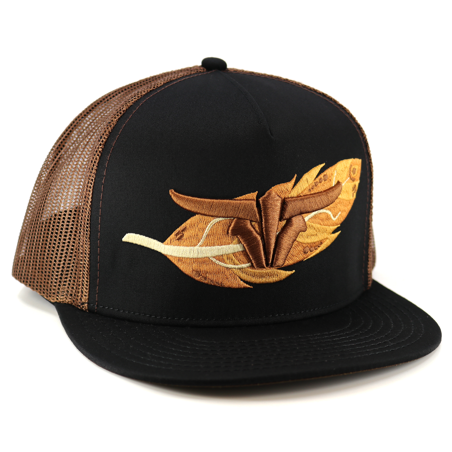 Feather Black/Brown - Trucker Hat