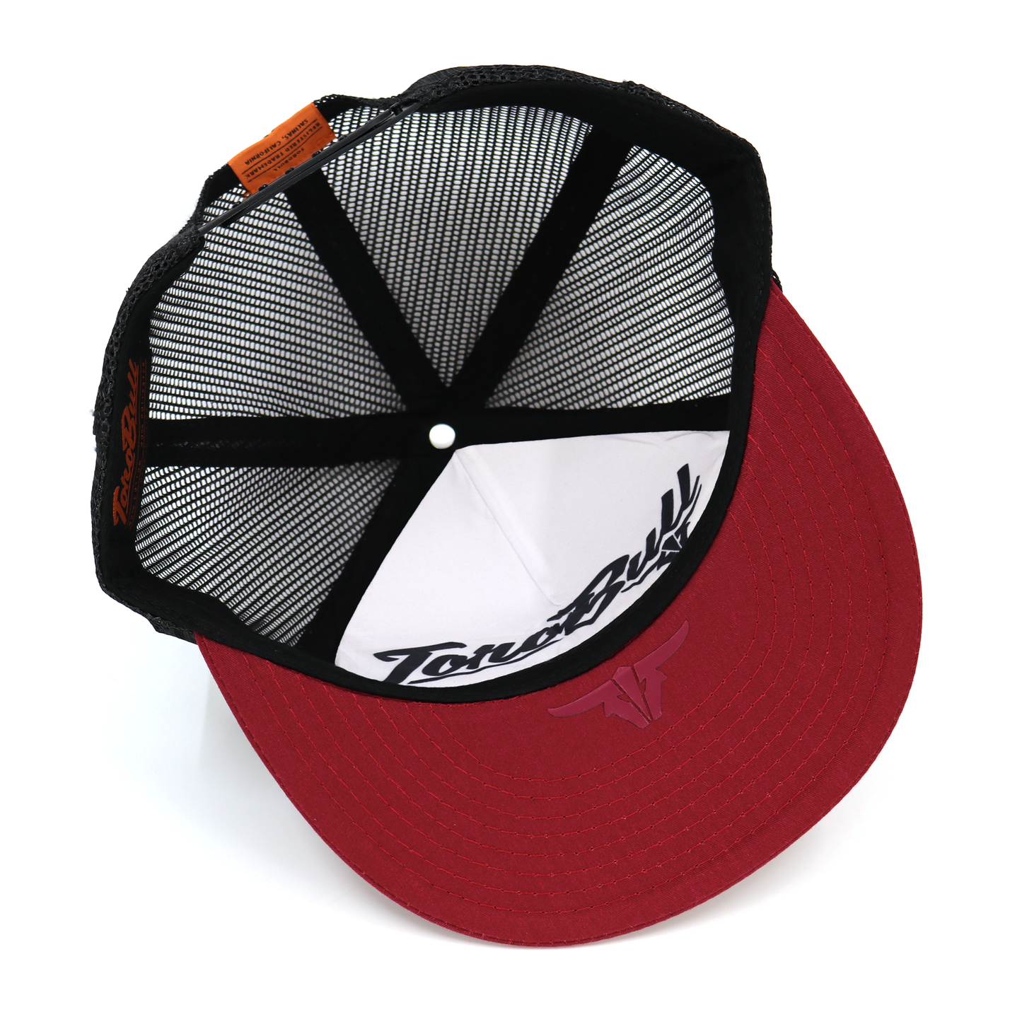 Feather Maroon/White/Black - Trucker Hat