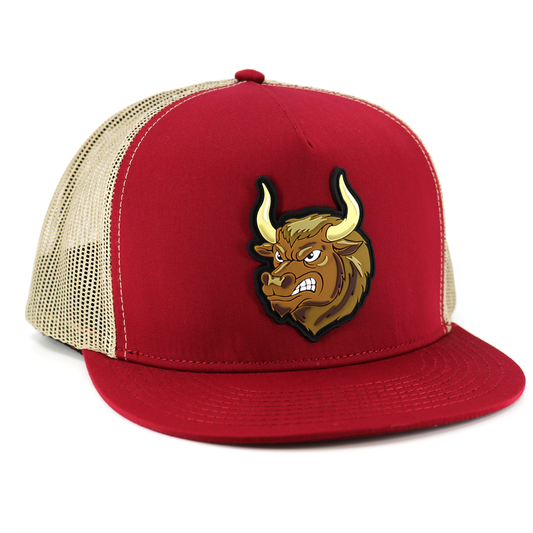 Fierce Maroon/Khaki - Trucker Hat