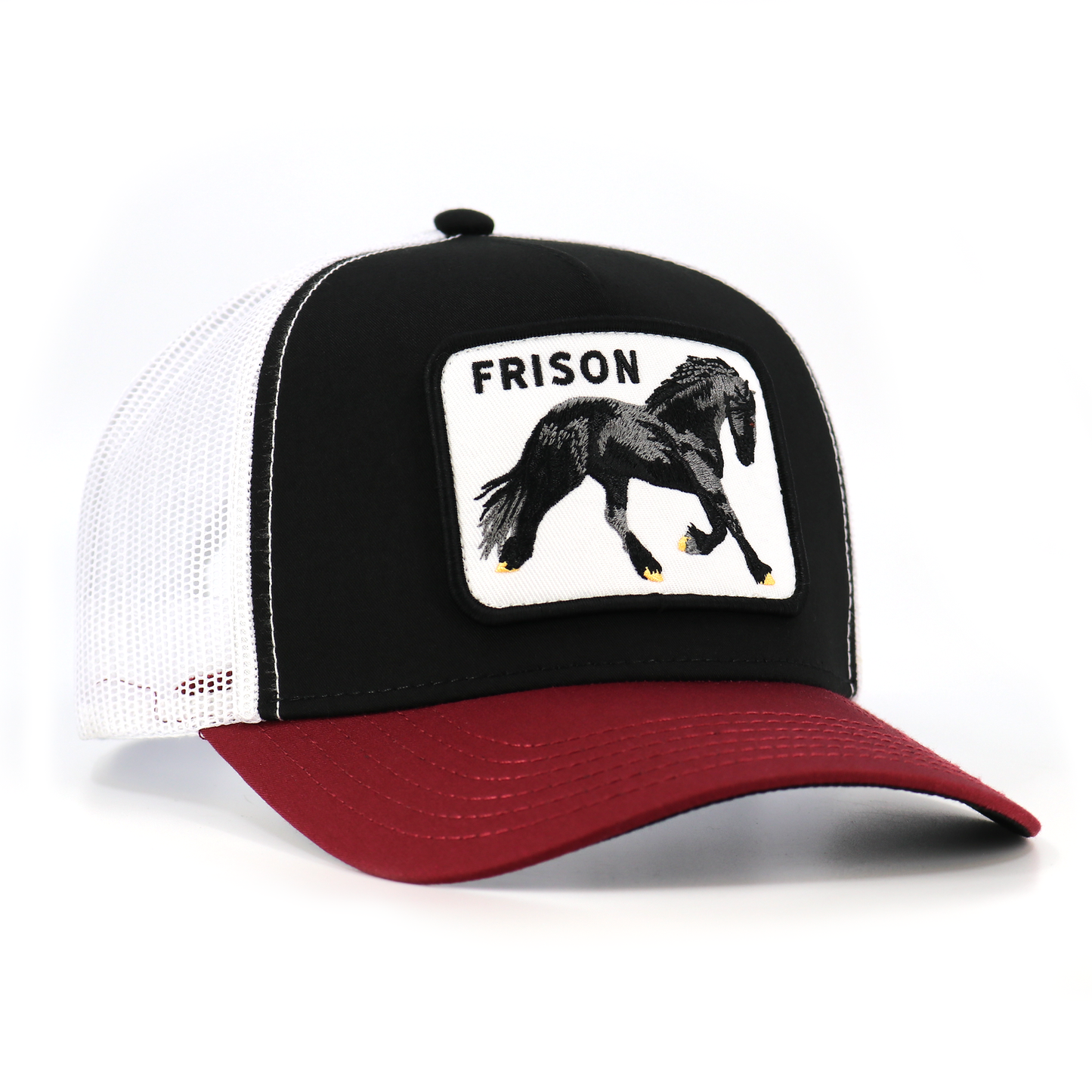 Ranchero Life Frison Maroon/Black/White AVC Hat
