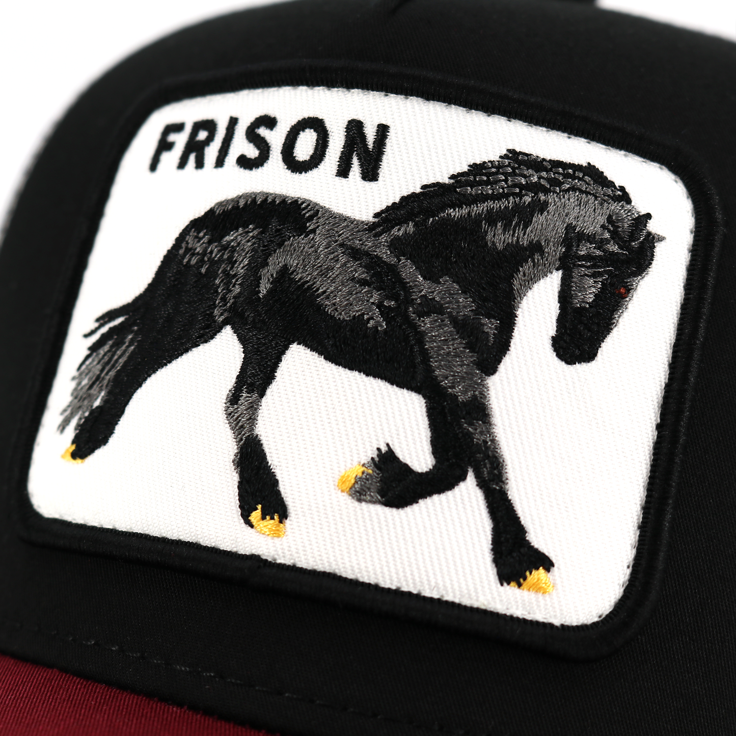 Ranchero Life Frison Maroon/Black/White AVC Hat