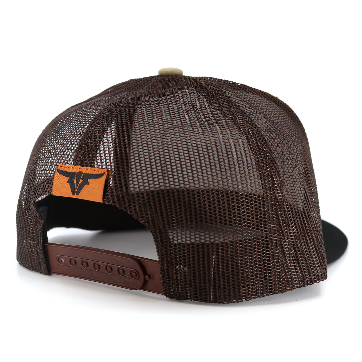 Sonora Black/Tan/Brown Trucker Hat - Flat Visor