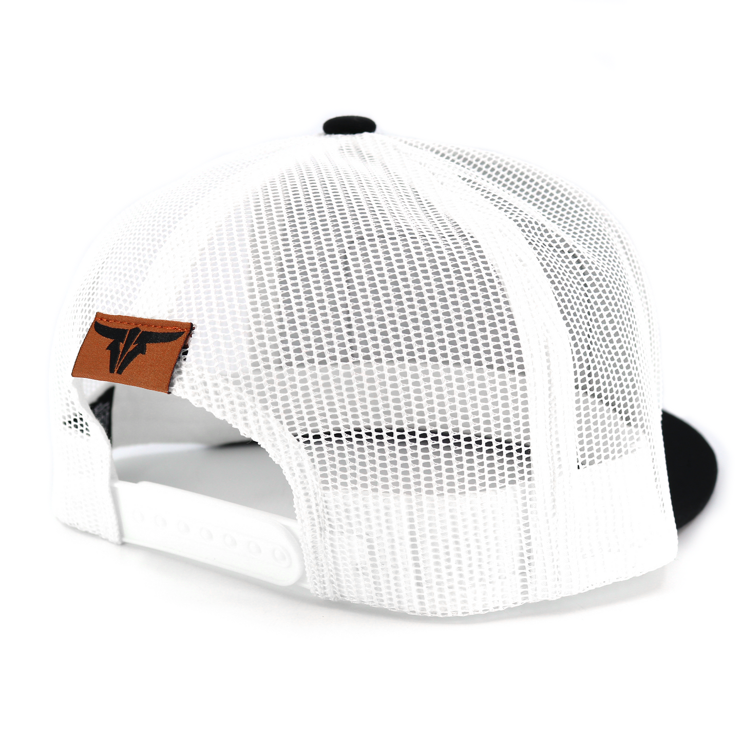 Sonora Black/White Trucker Hat - Flat Visor