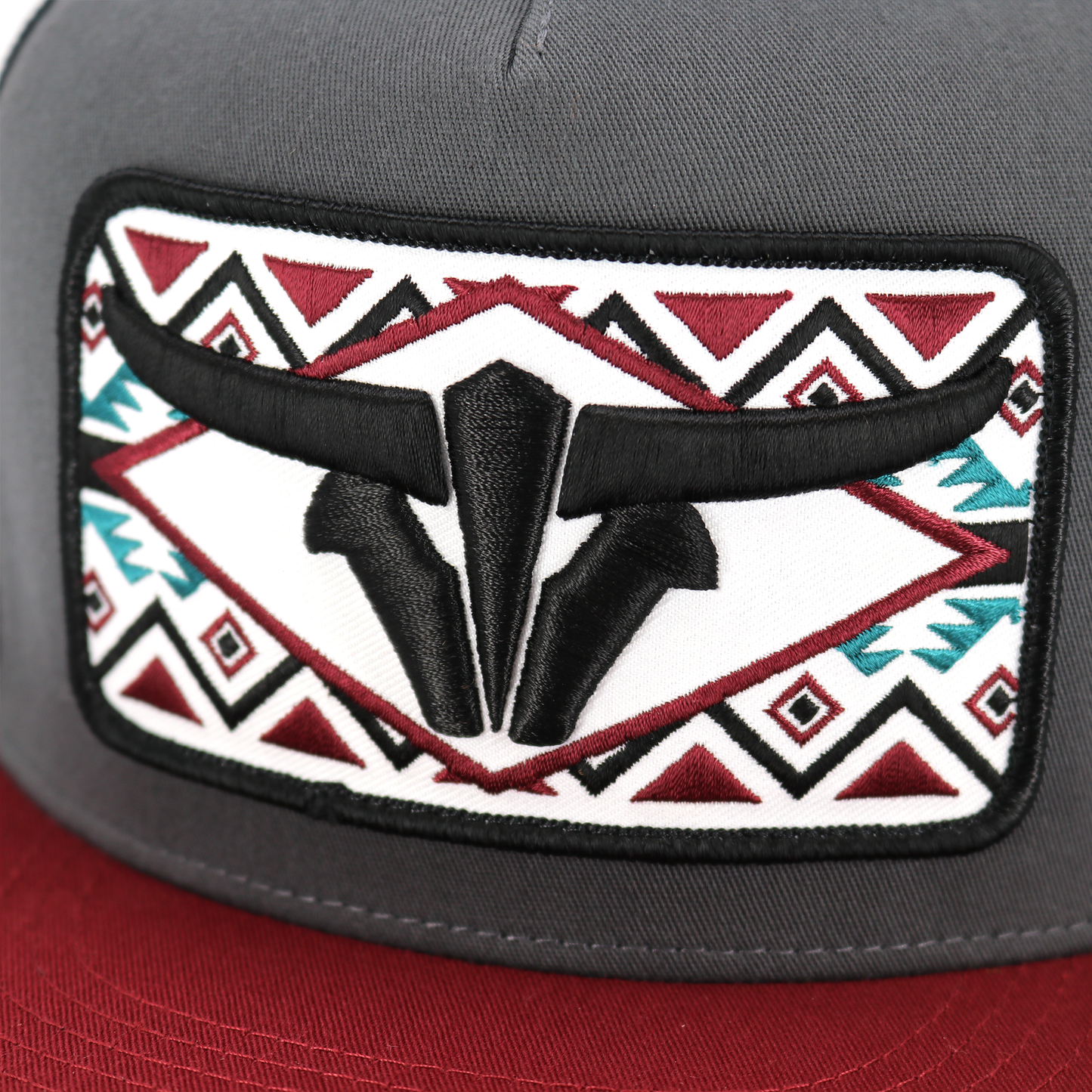 Sonora Cardinal/Charcoal/Black Trucker Hat - Flat Visor