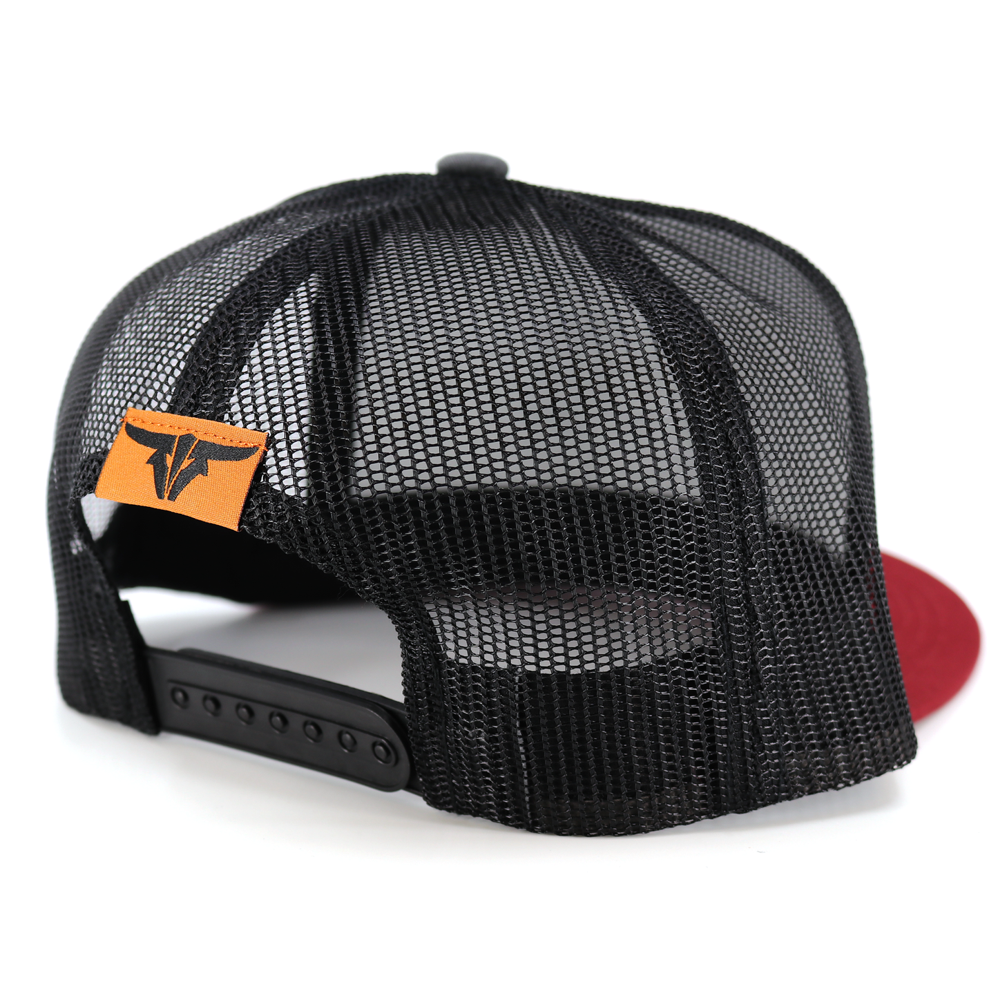 Sonora Cardinal/Charcoal/Black Trucker Hat - Flat Visor