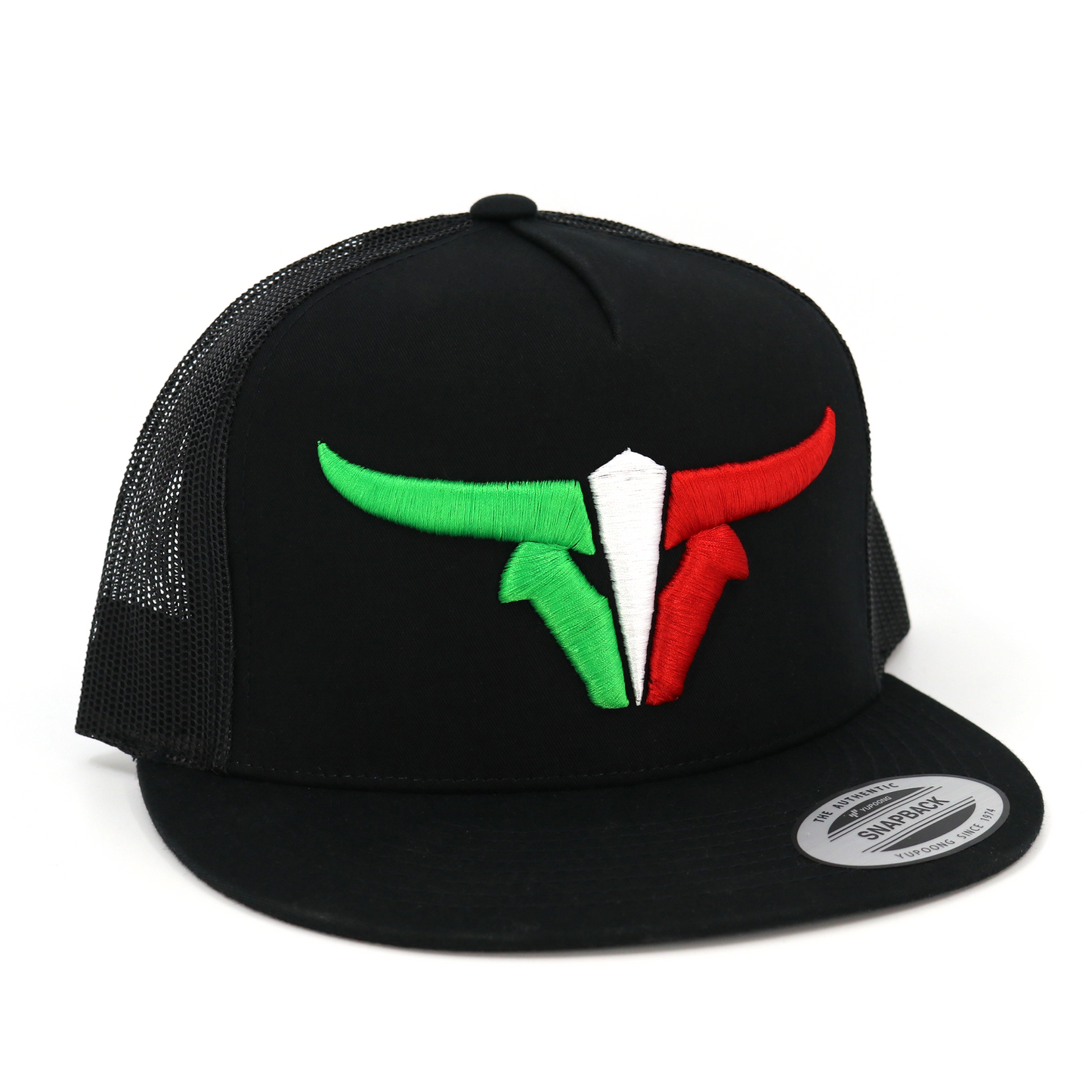 ToroBull Black Mex Trucker Hat - Flat Visor