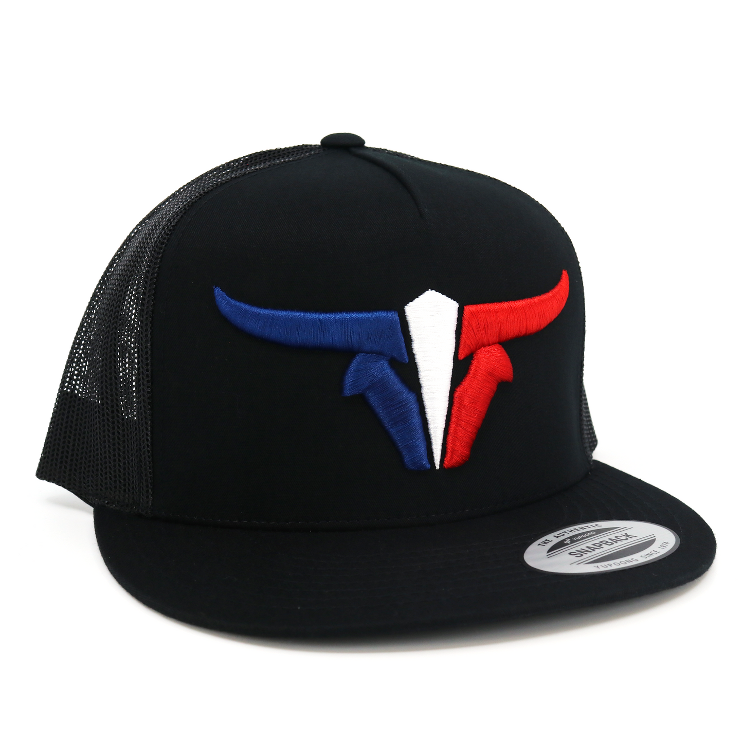 ToroBull Black TX Trucker Hat - Flat Visor