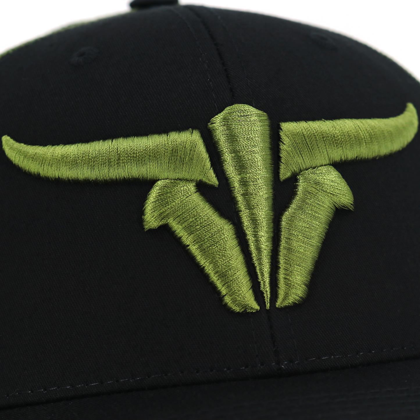 ToroBull Black/Olive Trucker Hat - Curved Visor