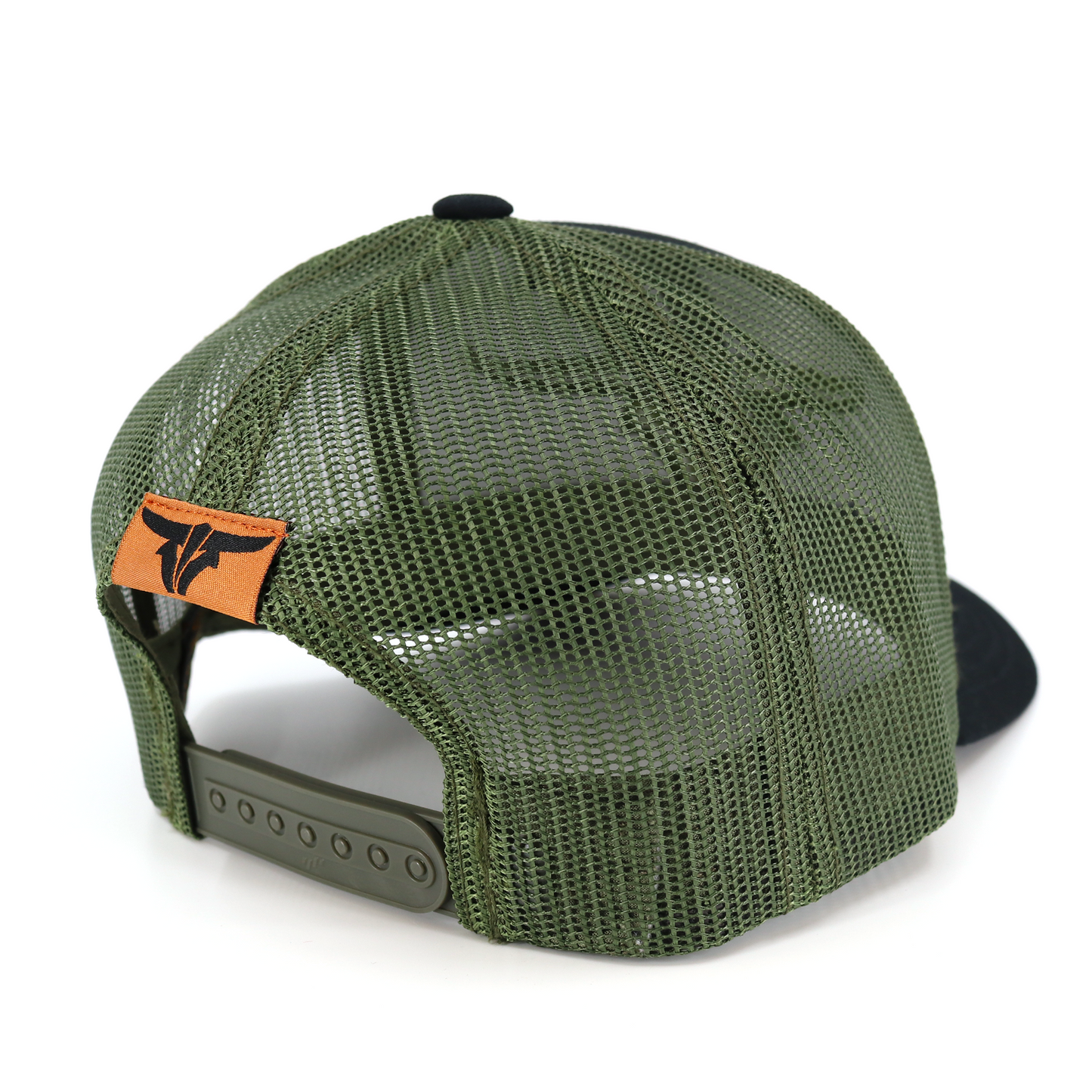 ToroBull Black/Olive Trucker Hat - Curved Visor