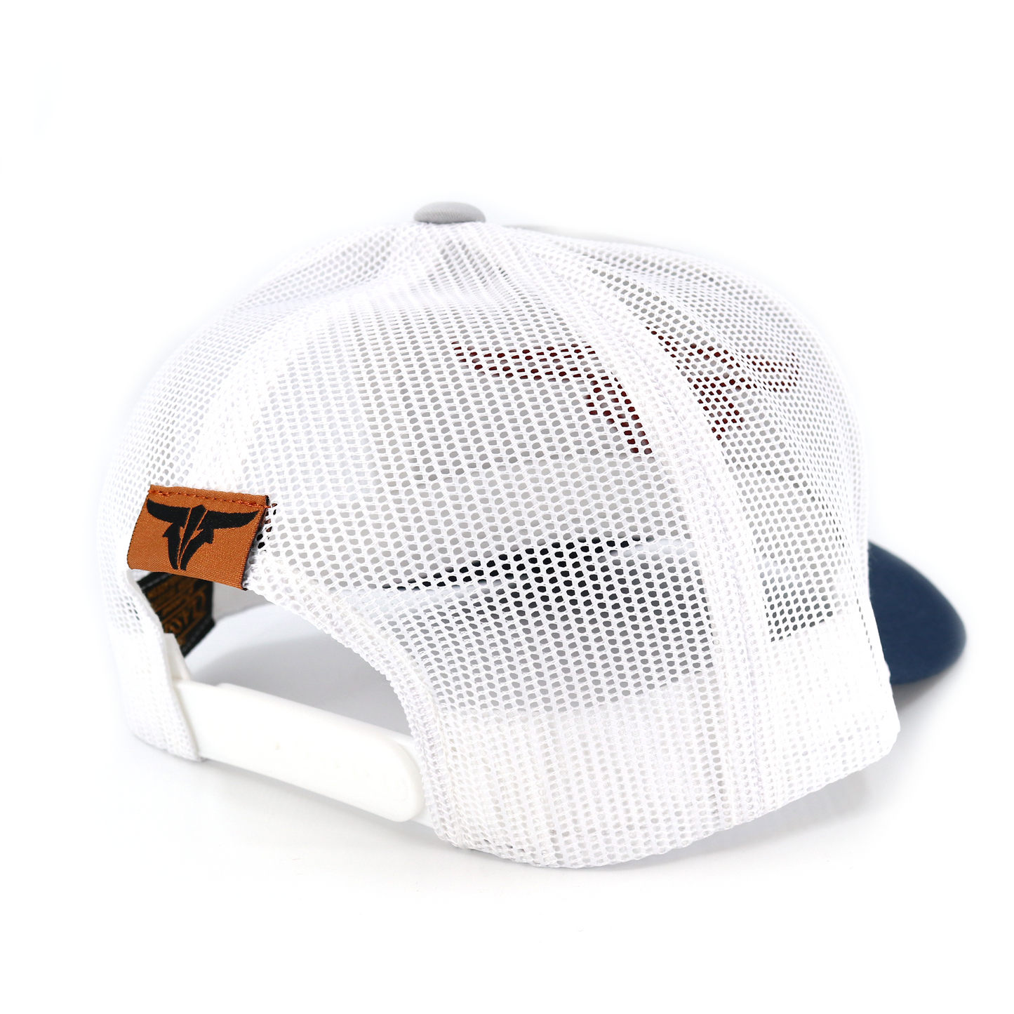 ToroBull Navy/Silver/White Trucker Hat - Curved Visor