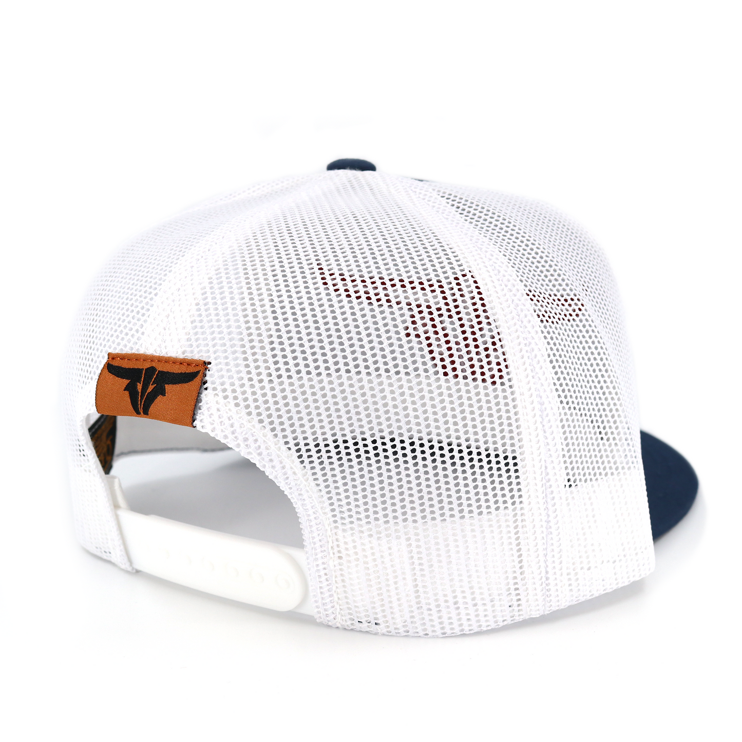 ToroBull Navy/White Trucker Hat - Flat Visor