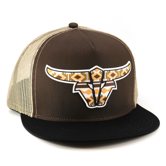 Tribal Black/Brown/Khaki - Trucker Hat
