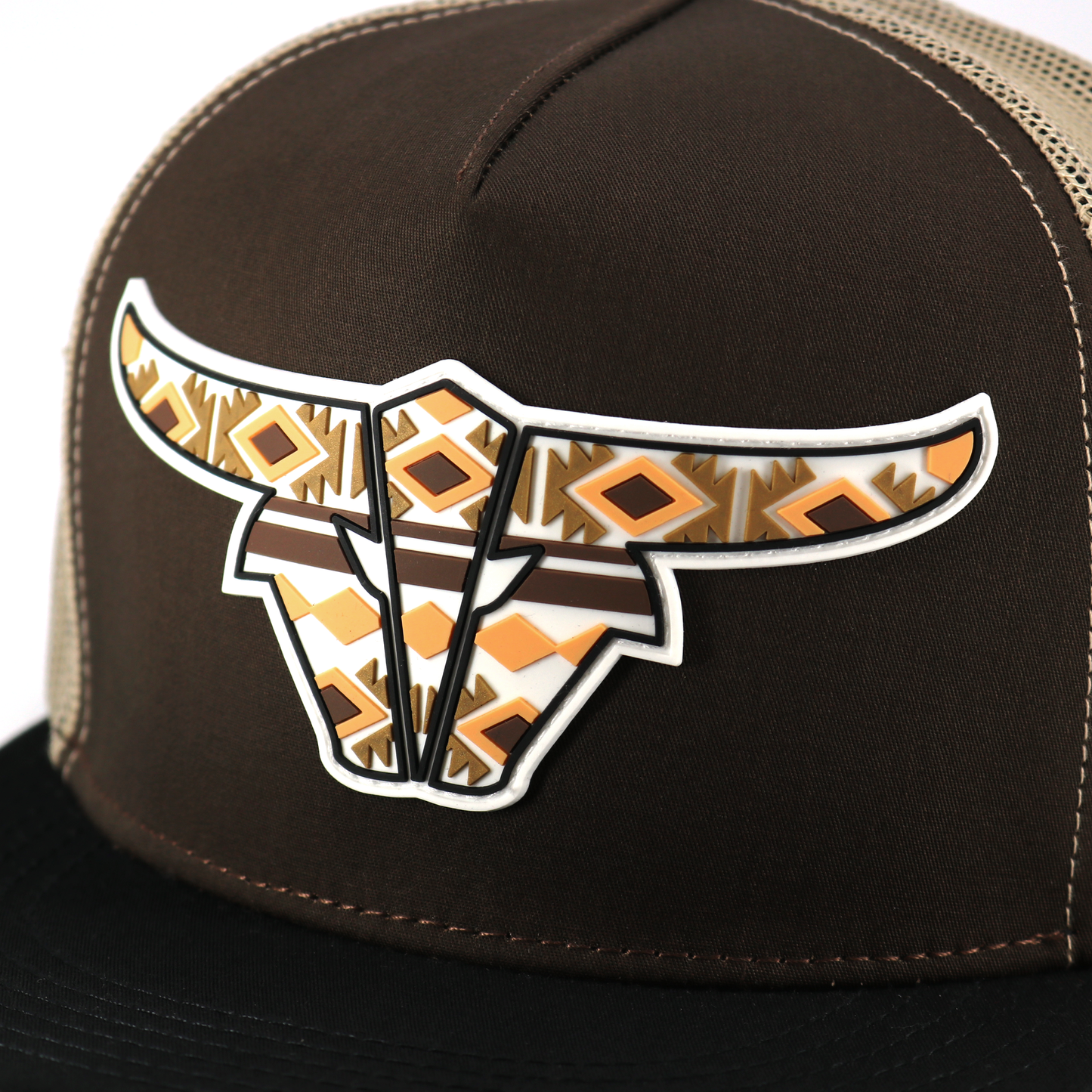 Tribal Black/Brown/Khaki - Trucker Hat